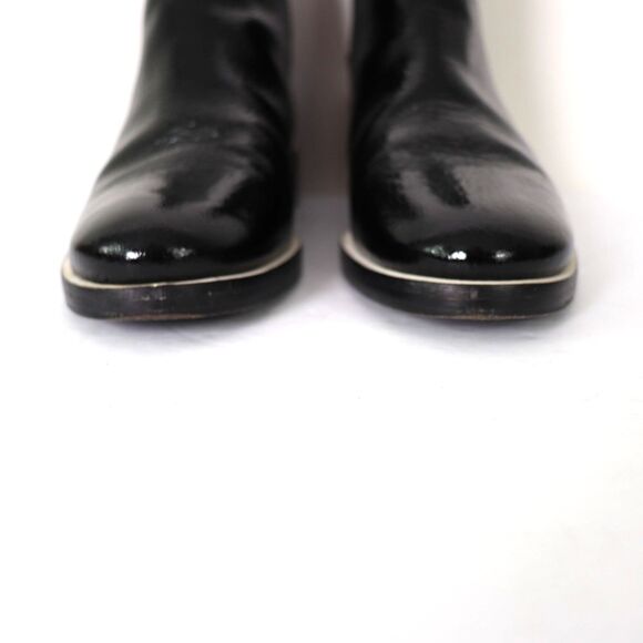 Mercedes Castillo Xandra patent Leather CHELSEA ANKLE boots size 7.5 - Picture 5 of 8